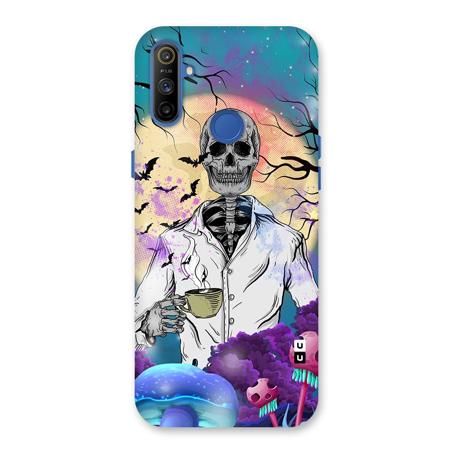 Morning Tea Skull Back Case for Realme Narzo 10A