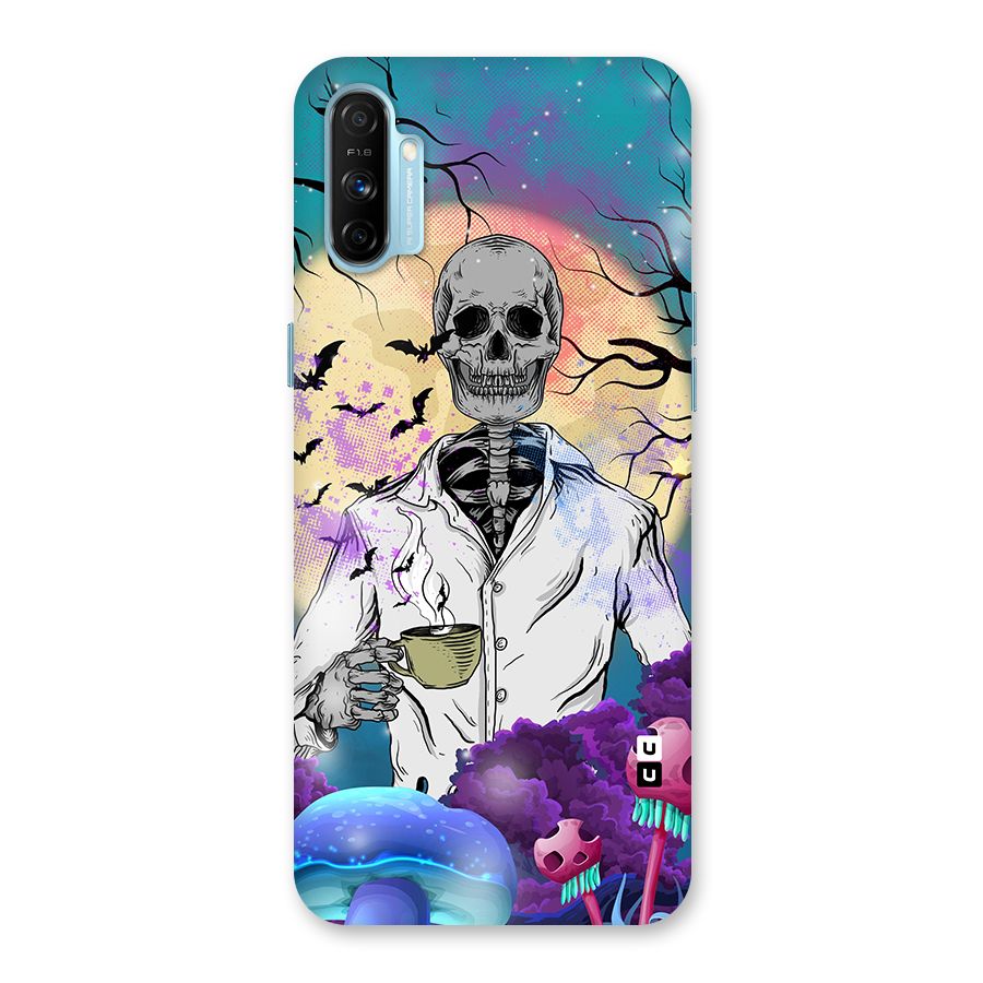 Morning Tea Skull Back Case for Realme Narzo 20A