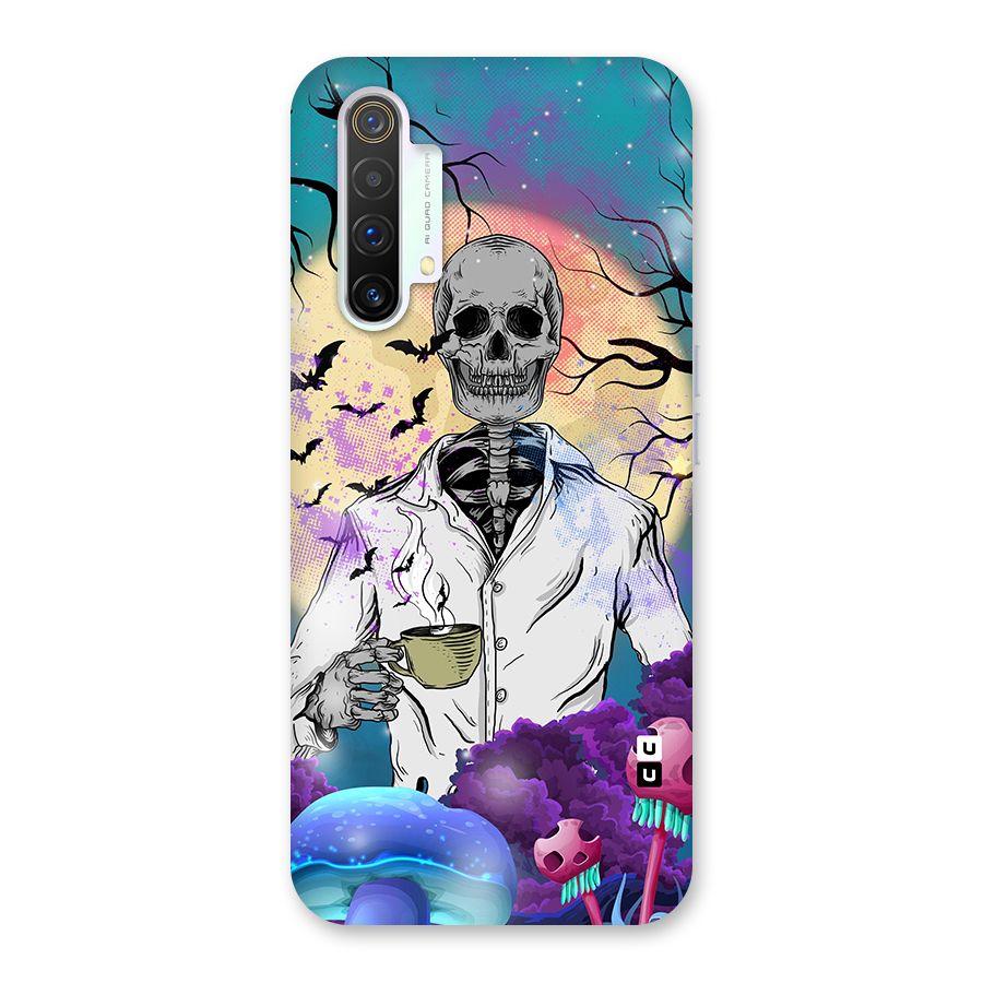 Morning Tea Skull Back Case for Realme X3 SuperZoom