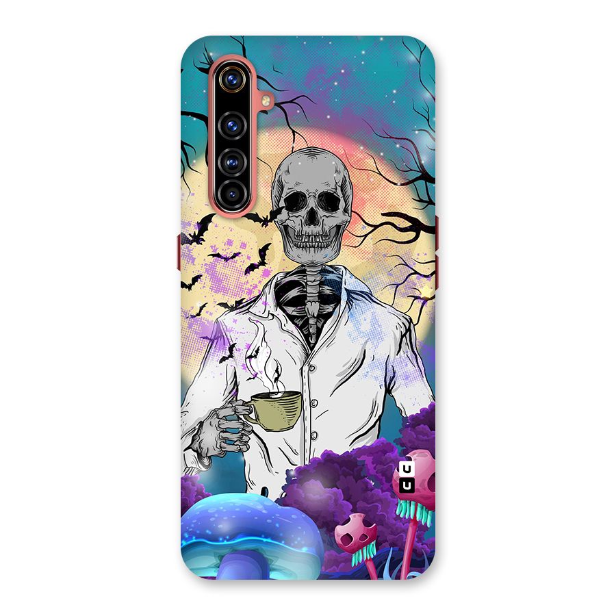 Morning Tea Skull Back Case for Realme X50 Pro