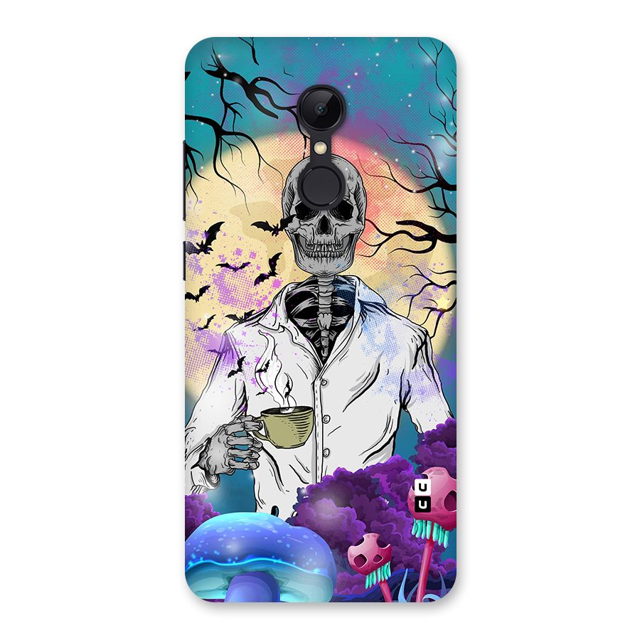 Morning Tea Skull Back Case for Redmi 5