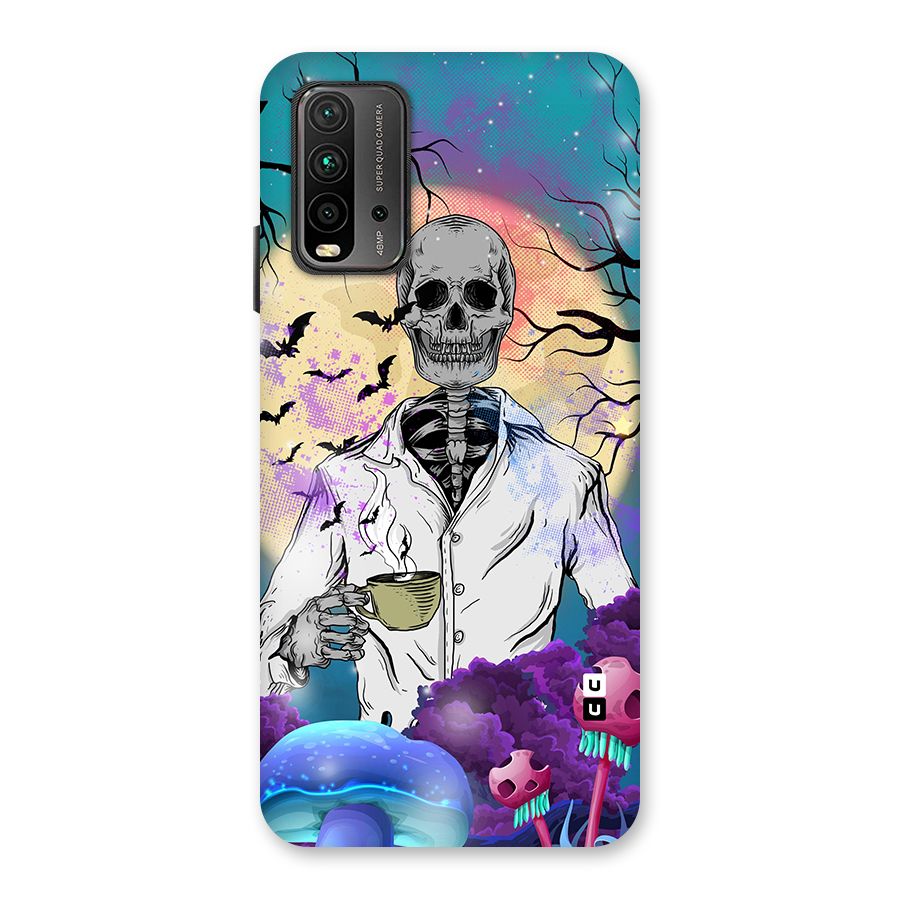 Morning Tea Skull Back Case for Redmi 9 Power