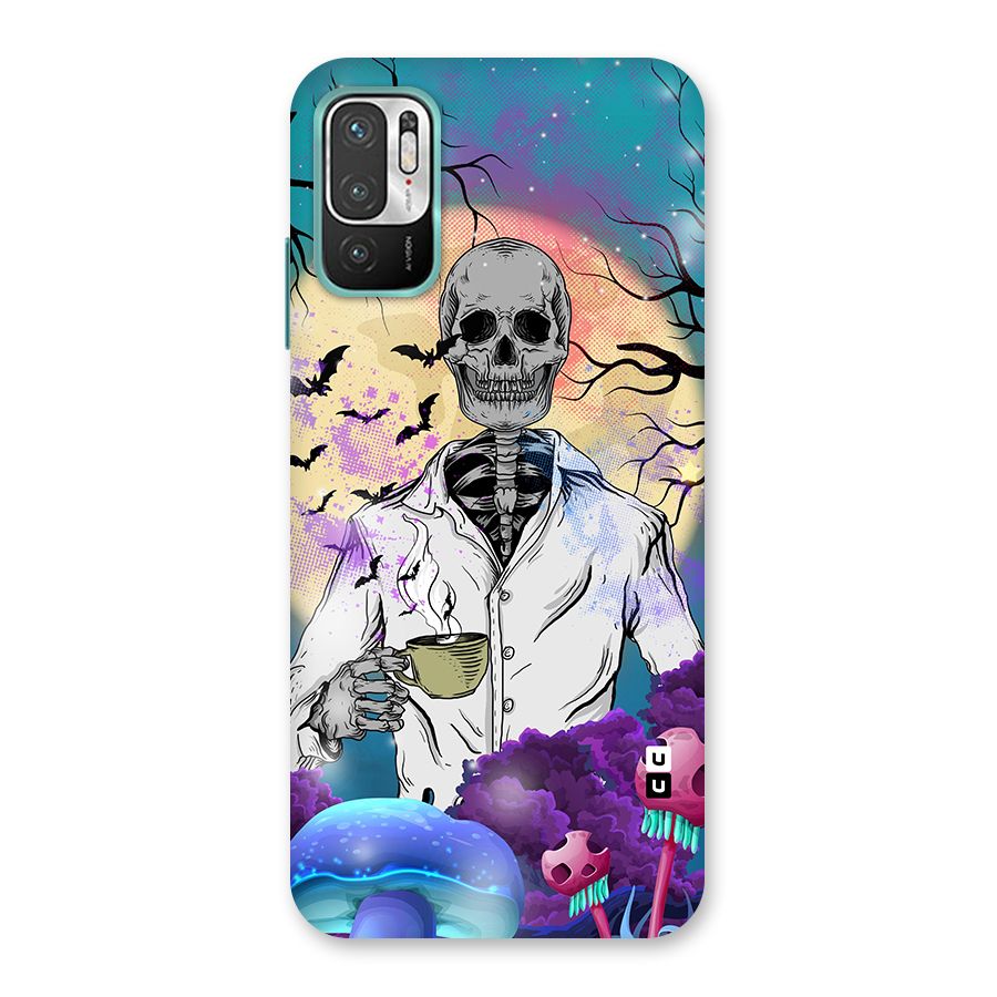 Morning Tea Skull Back Case for Redmi Note 10T 5G