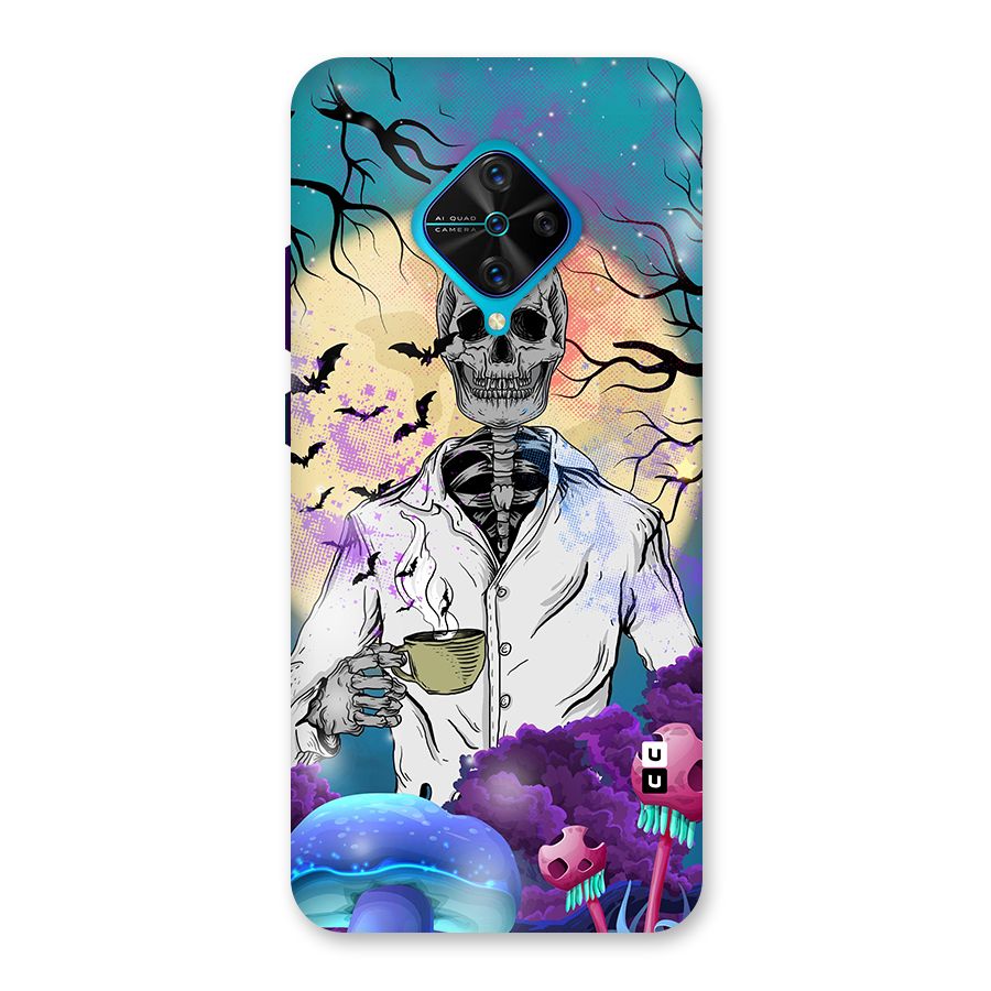 Morning Tea Skull Back Case for Vivo S1 Pro