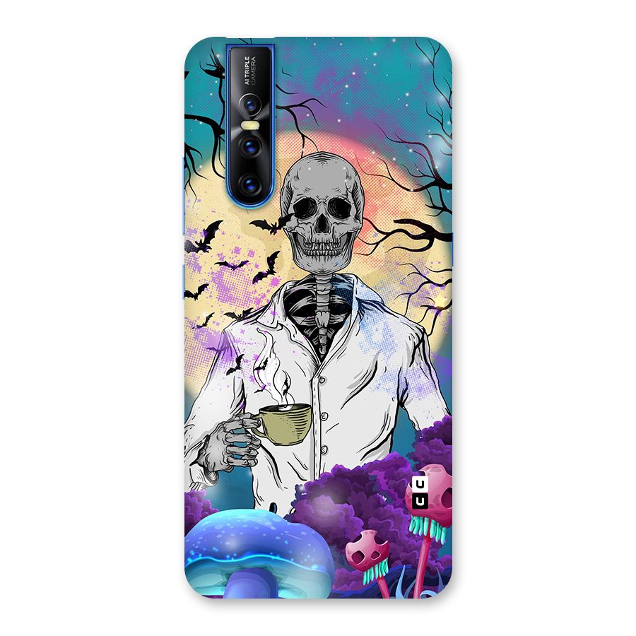 Morning Tea Skull Back Case for Vivo V15 Pro