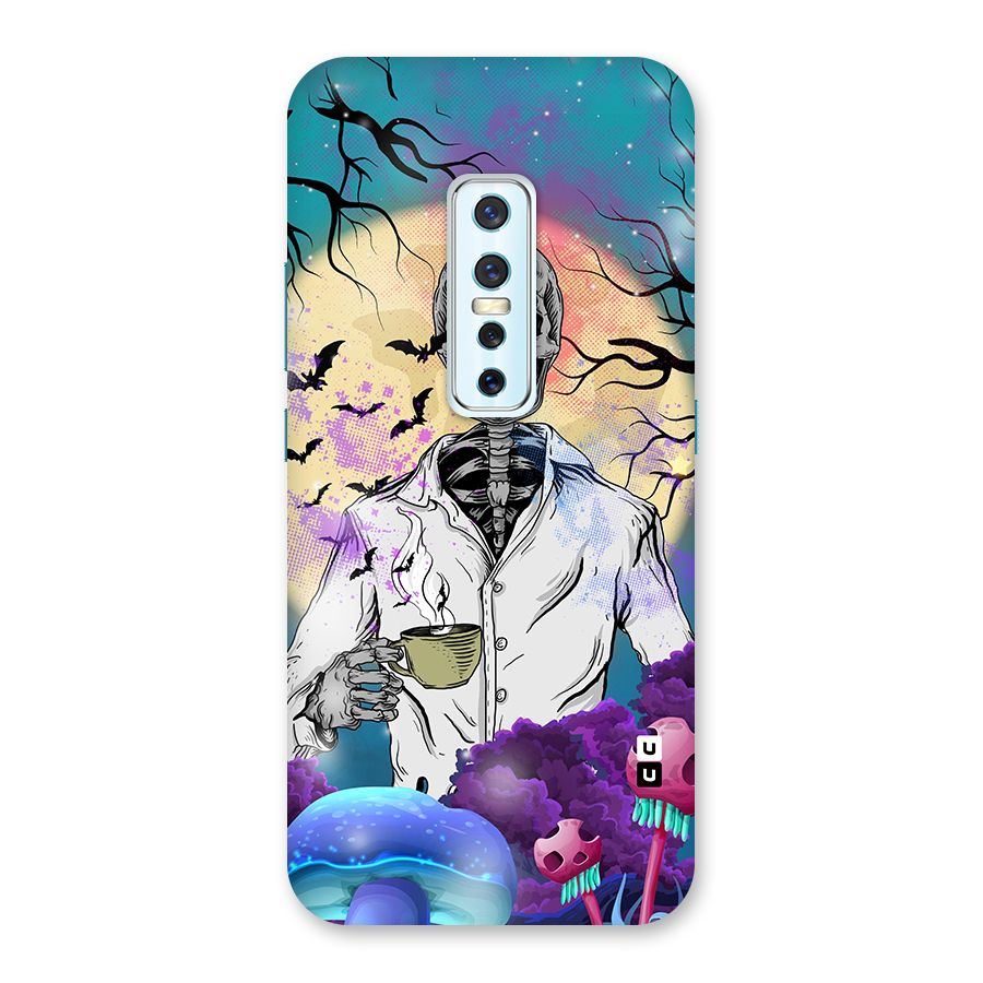 Morning Tea Skull Back Case for Vivo V17 Pro