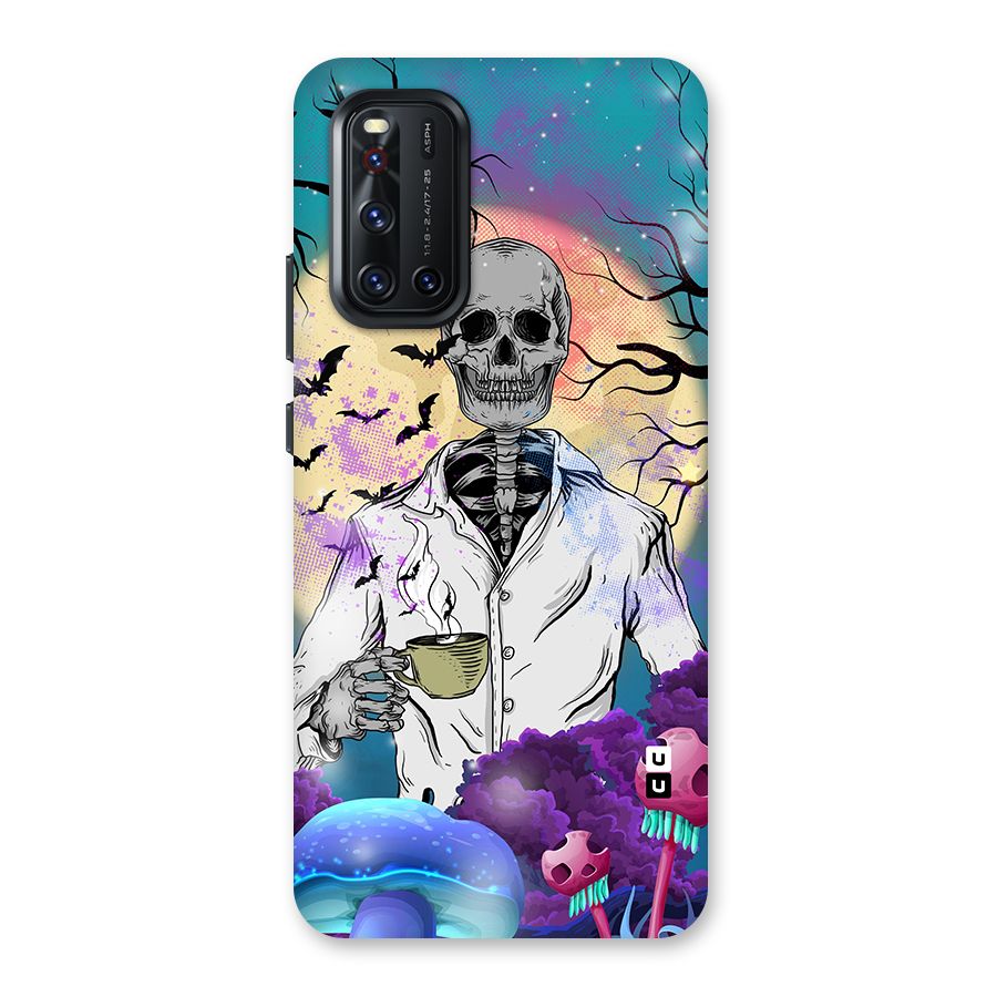 Morning Tea Skull Back Case for Vivo V19