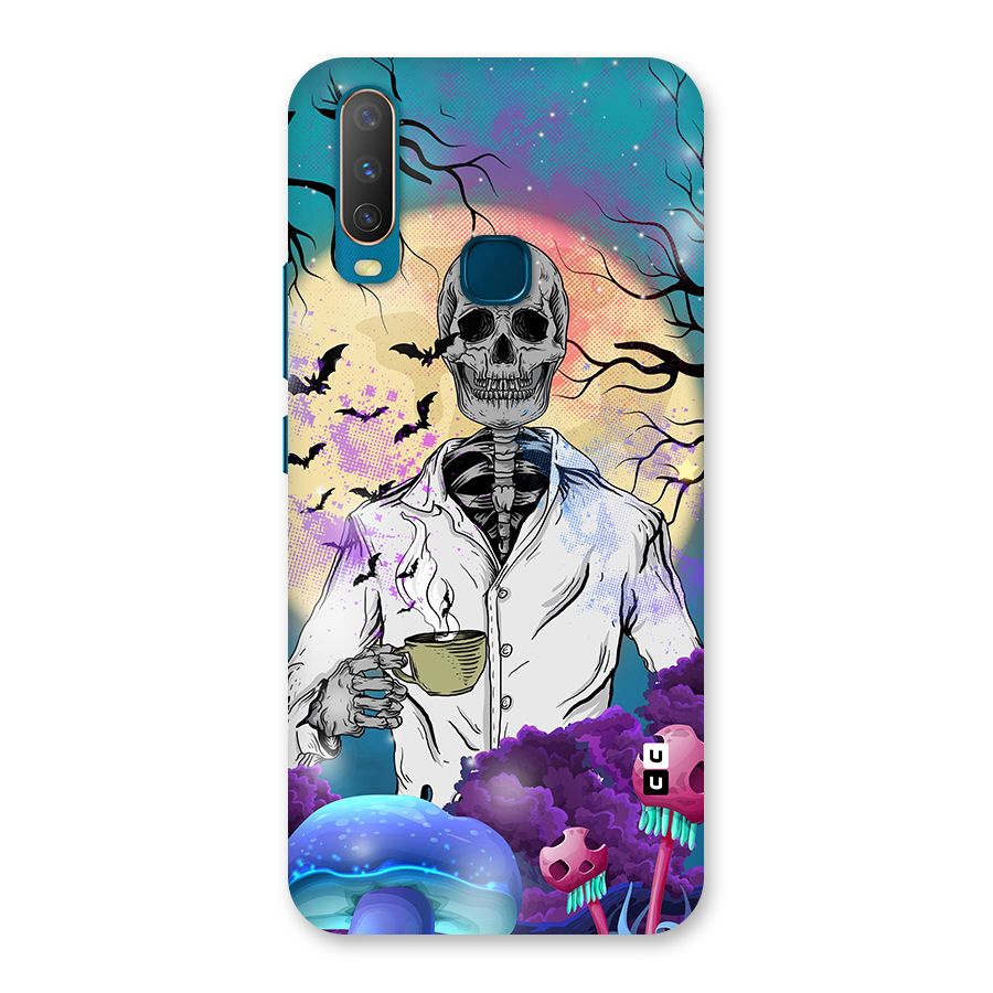 Morning Tea Skull Back Case for Vivo Y15