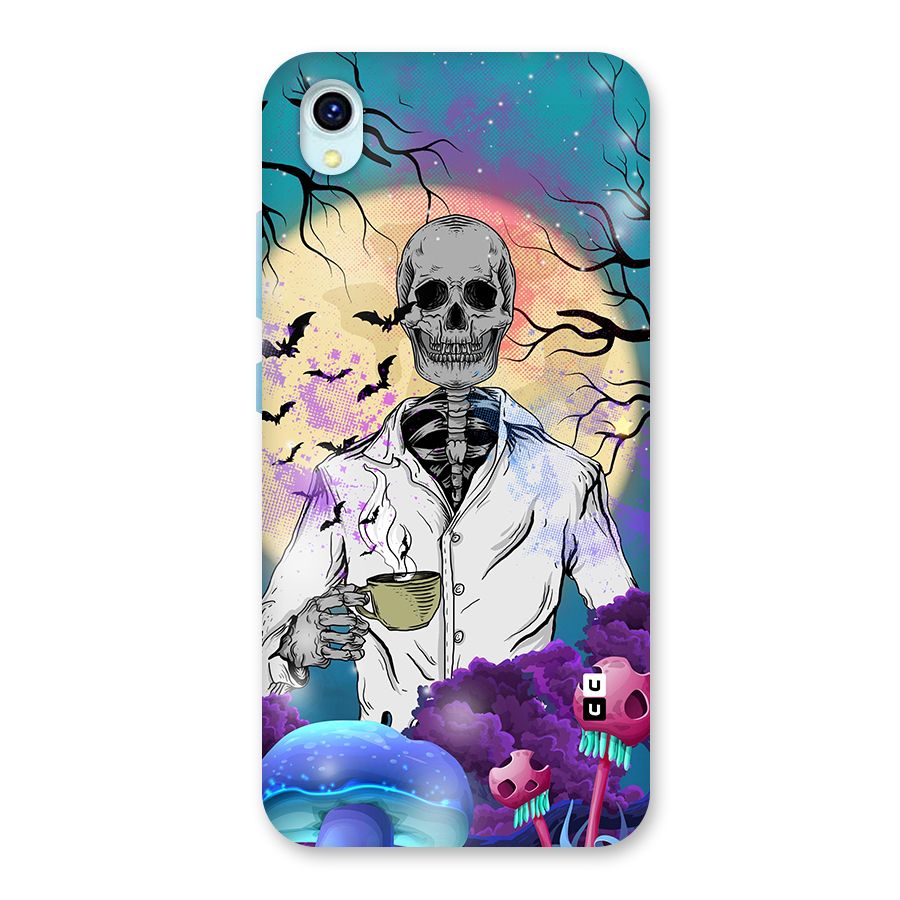 Morning Tea Skull Back Case for Vivo Y1s