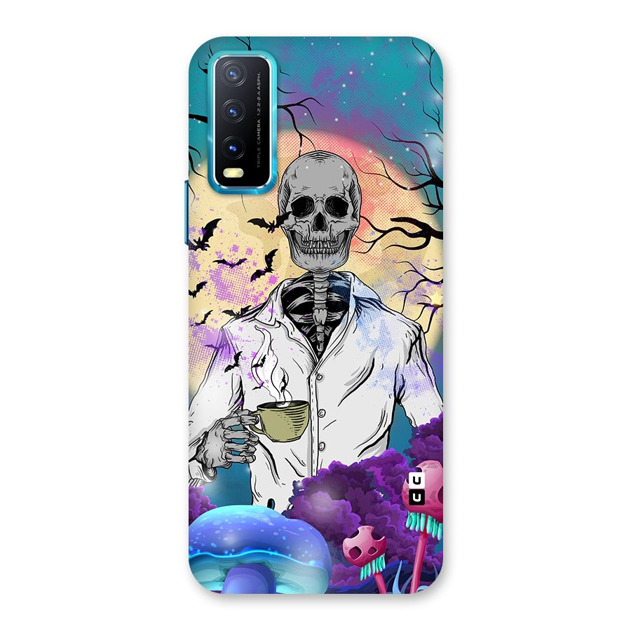 Morning Tea Skull Back Case for Vivo Y20G
