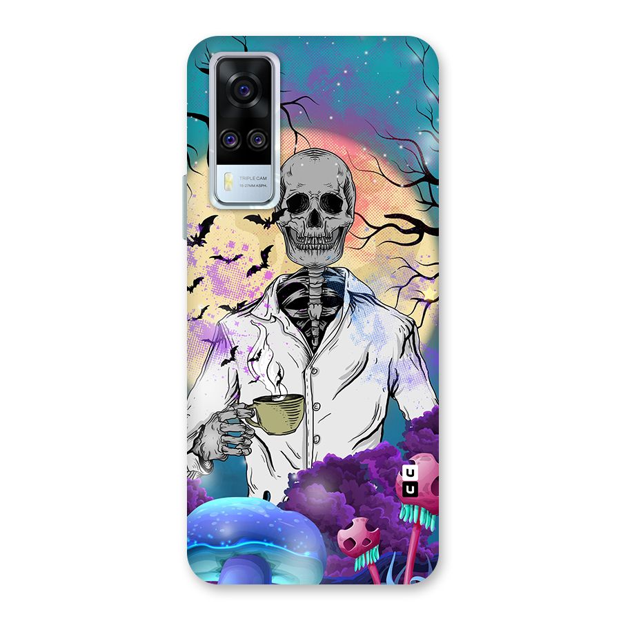 Morning Tea Skull Back Case for Vivo Y31