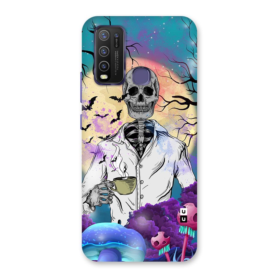 Morning Tea Skull Back Case for Vivo Y50