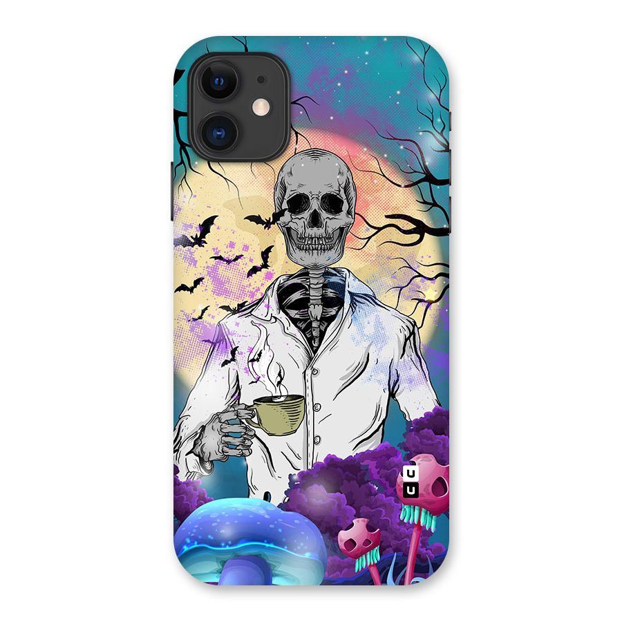 Morning Tea Skull Back Case for iPhone 11