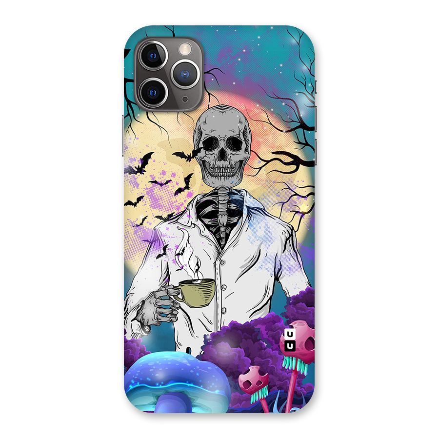 Morning Tea Skull Back Case for iPhone 11 Pro Max