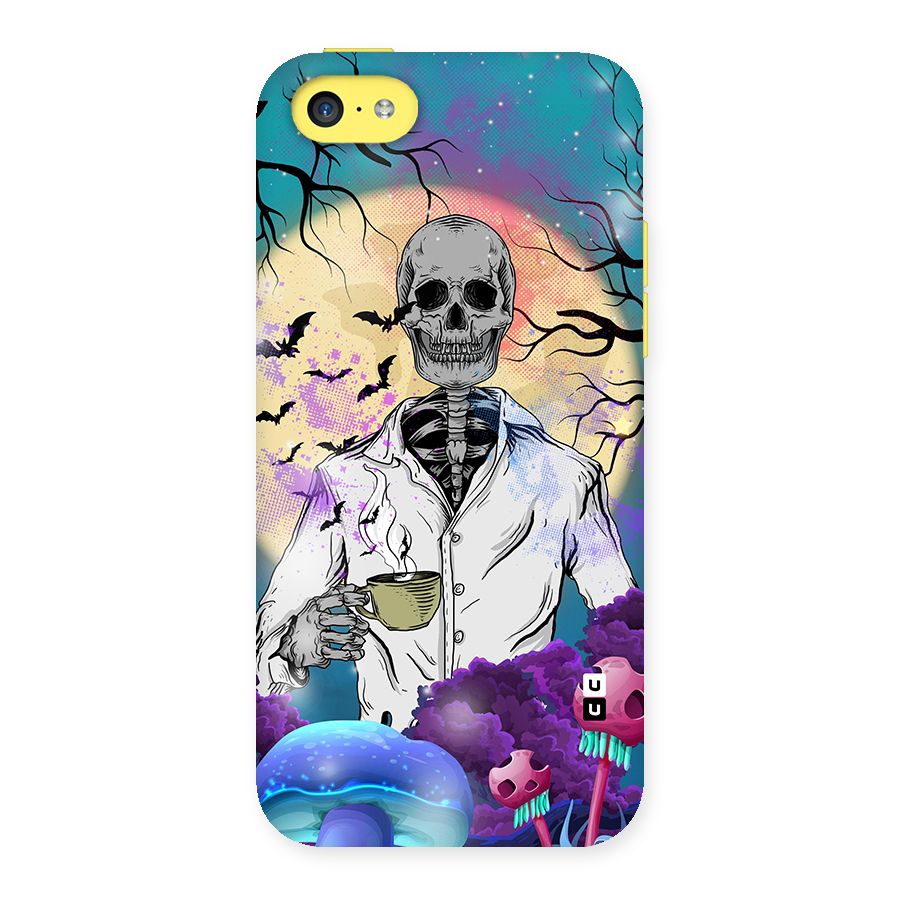 Morning Tea Skull Back Case for iPhone 5C