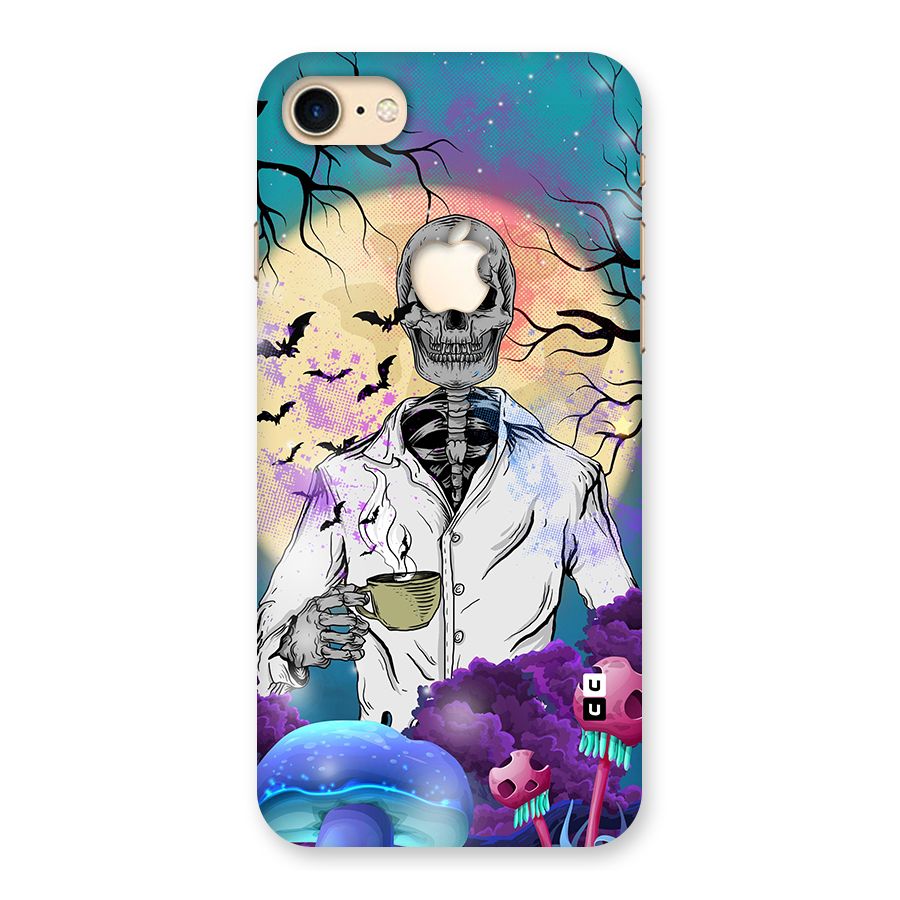 Morning Tea Skull Back Case for iPhone 7 Apple Cut