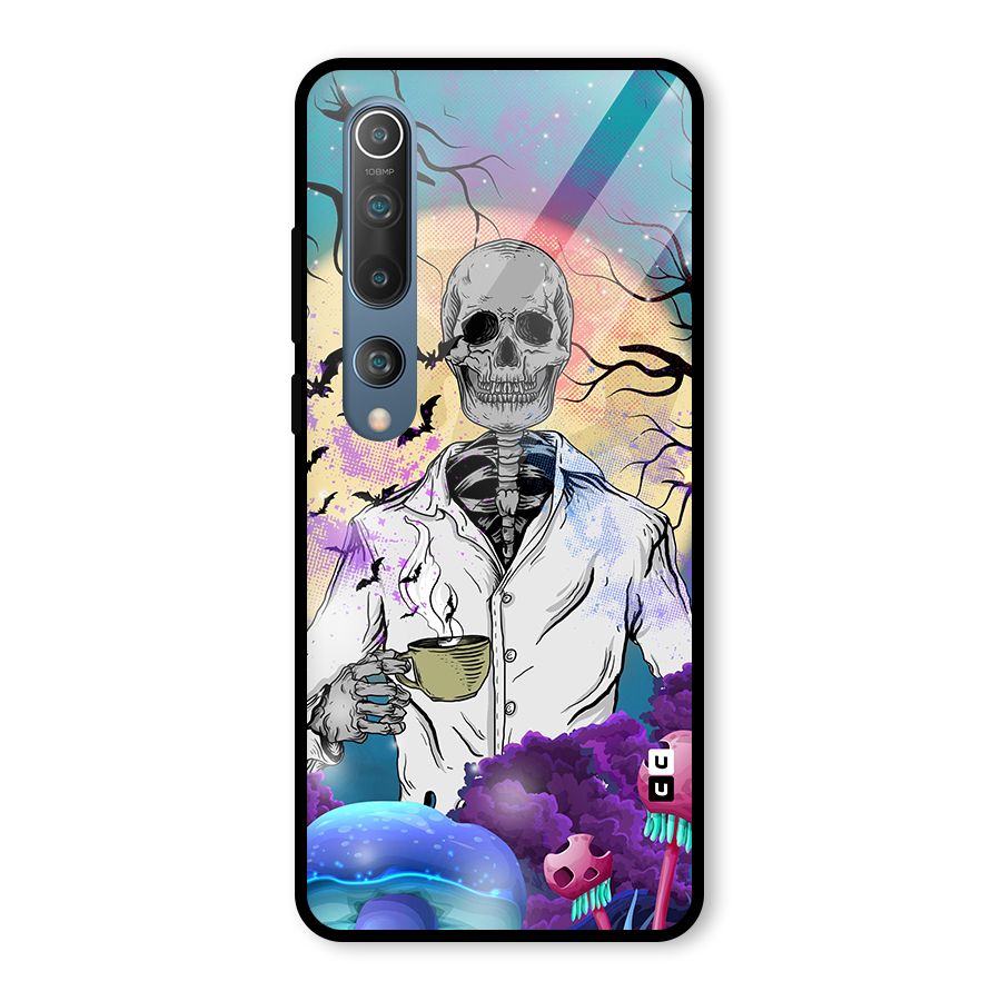 Morning Tea Skull Glass Back Case for Mi 10