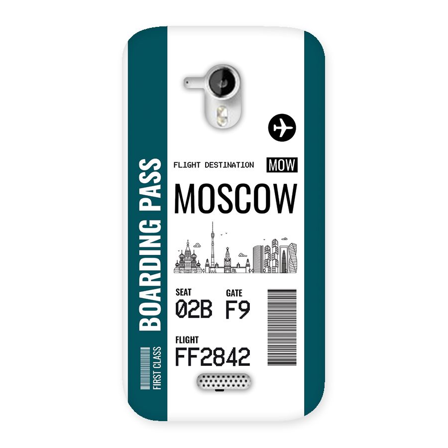 Moscow Boarding Pass Back Case for Canvas HD A116