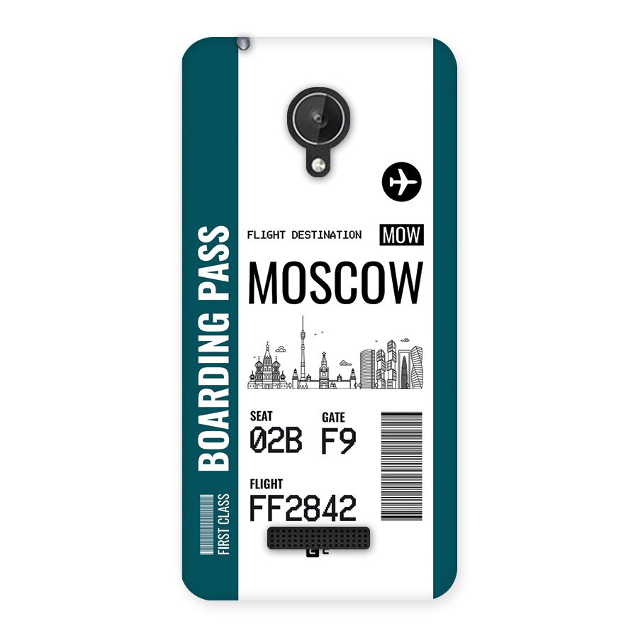 Moscow Boarding Pass Back Case for Canvas Spark Q380