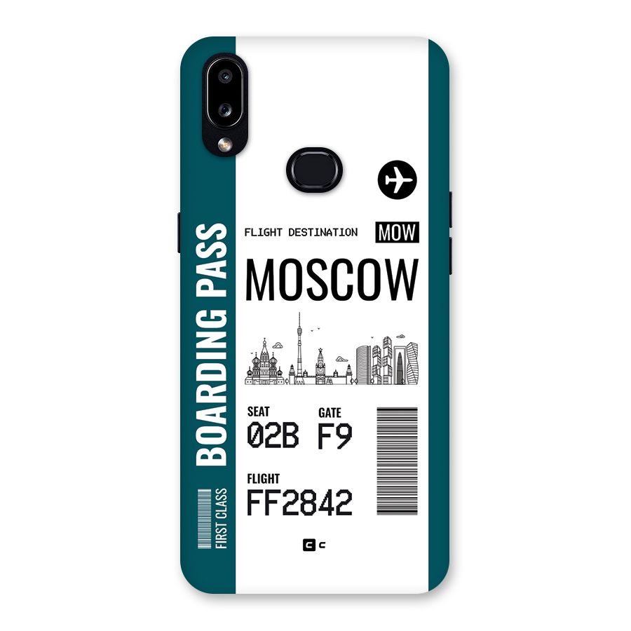 Moscow Boarding Pass Back Case for Galaxy A10s