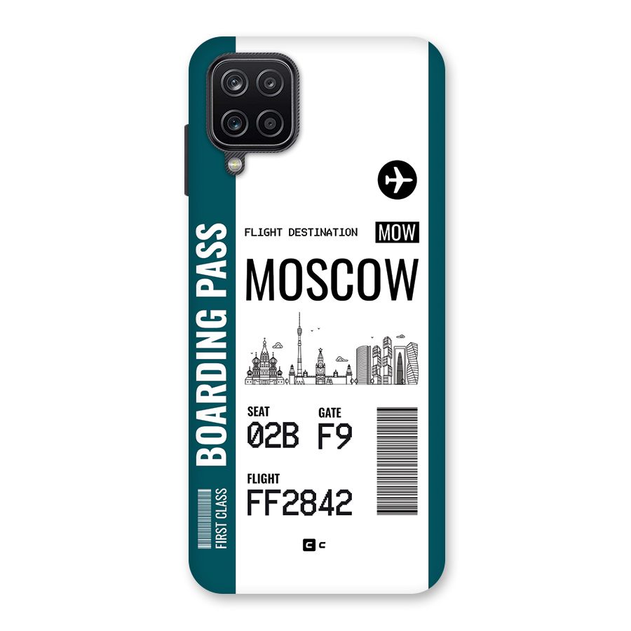 Moscow Boarding Pass Back Case for Galaxy A12