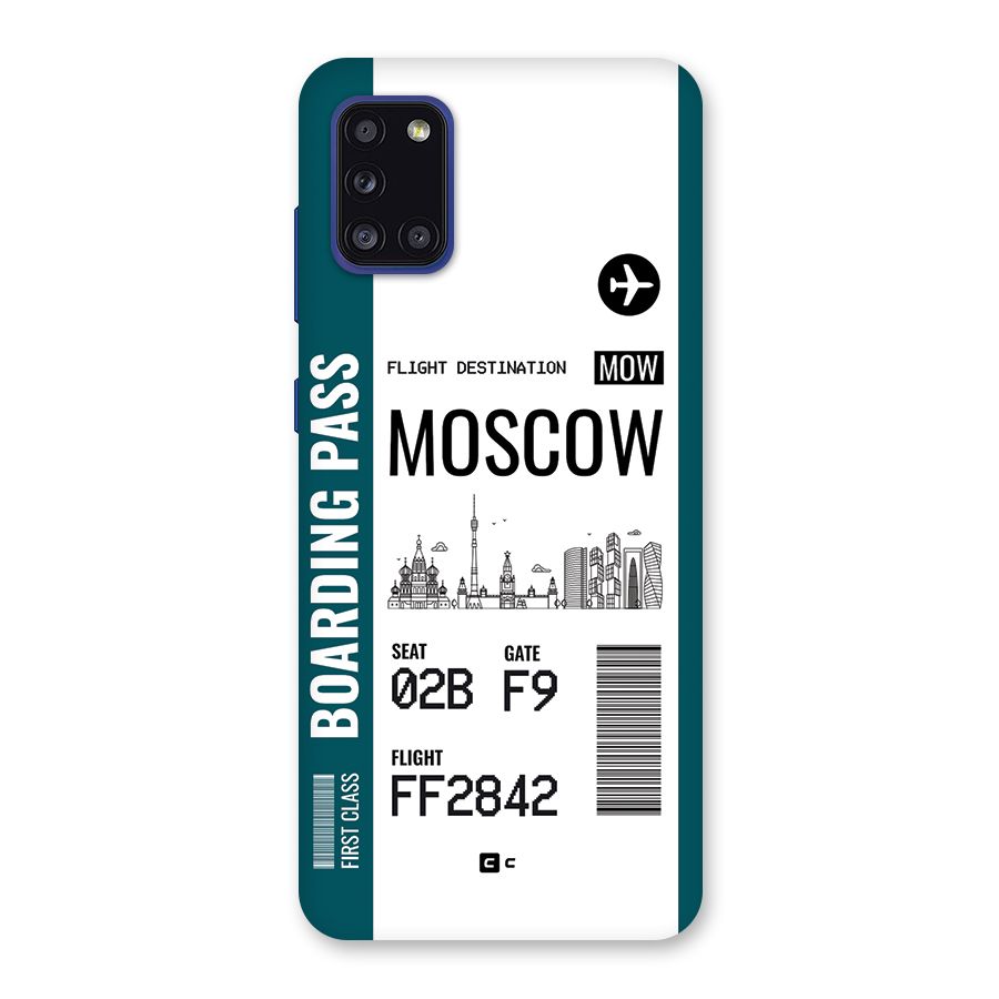 Moscow Boarding Pass Back Case for Galaxy A31