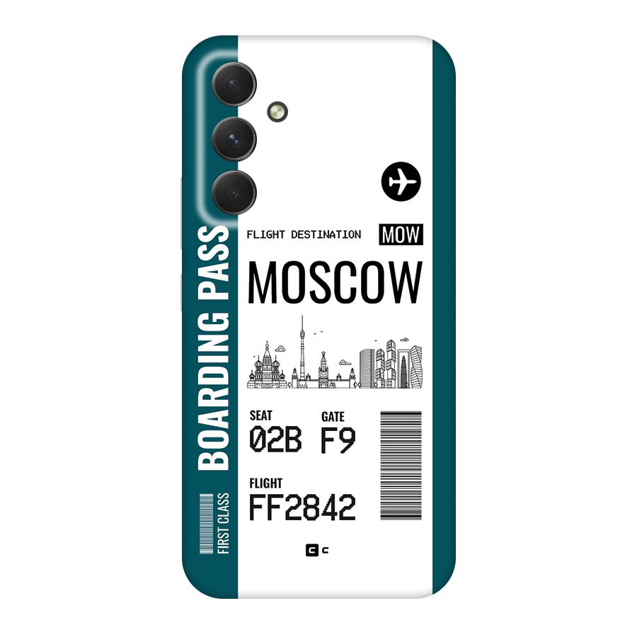 Moscow Boarding Pass Back Case for Galaxy A54