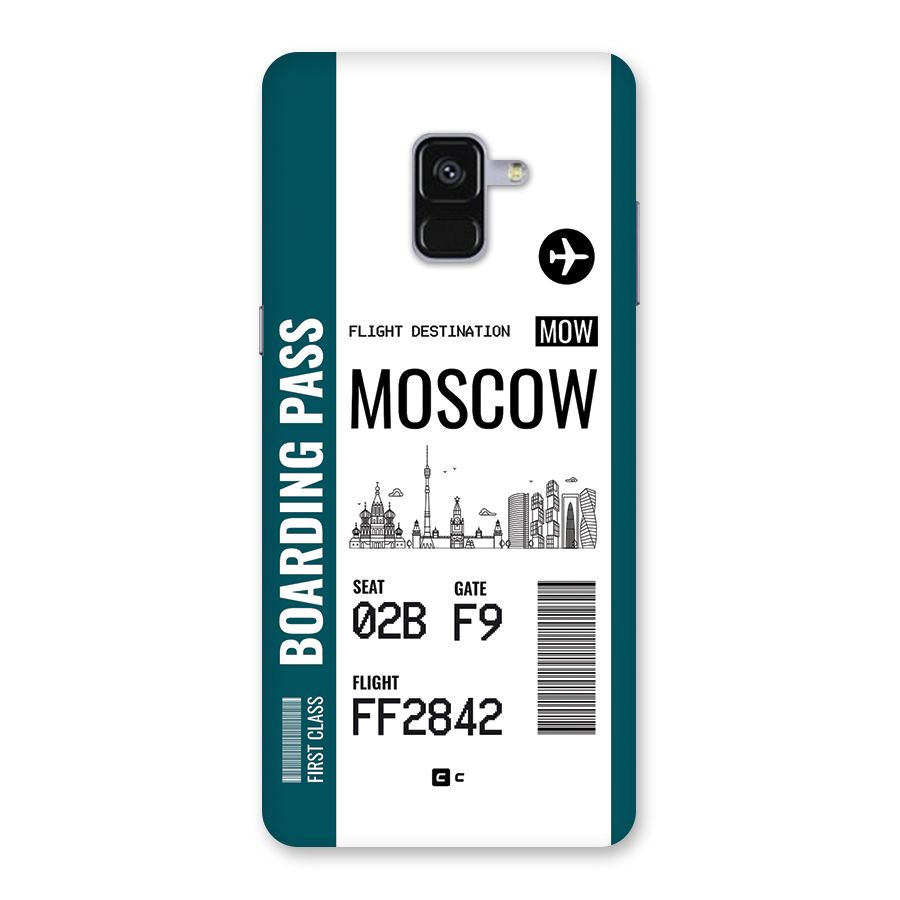 Moscow Boarding Pass Back Case for Galaxy A8 Plus