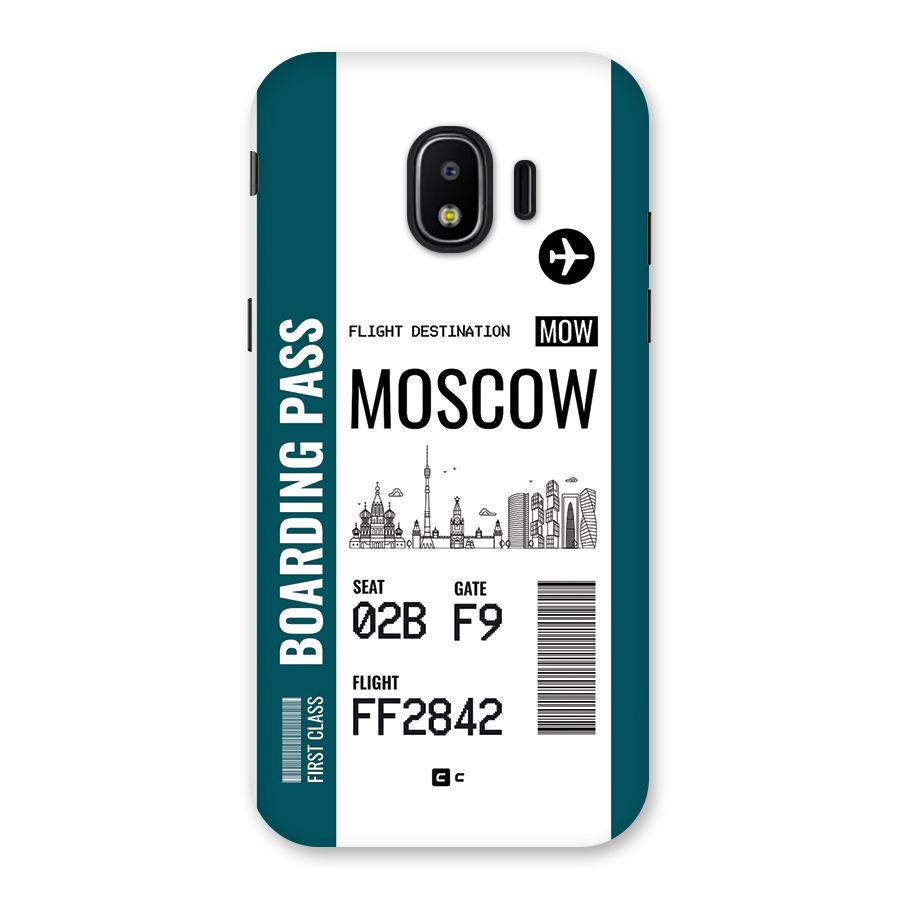 Moscow Boarding Pass Back Case for Galaxy J2 Pro 2018