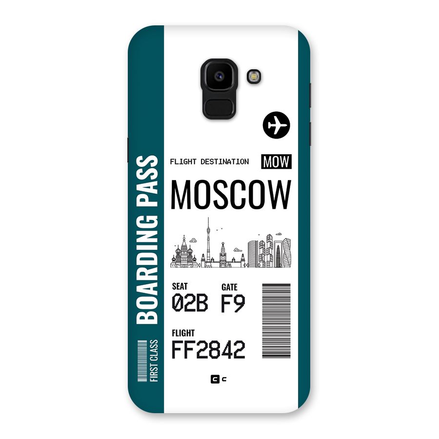 Moscow Boarding Pass Back Case for Galaxy J6