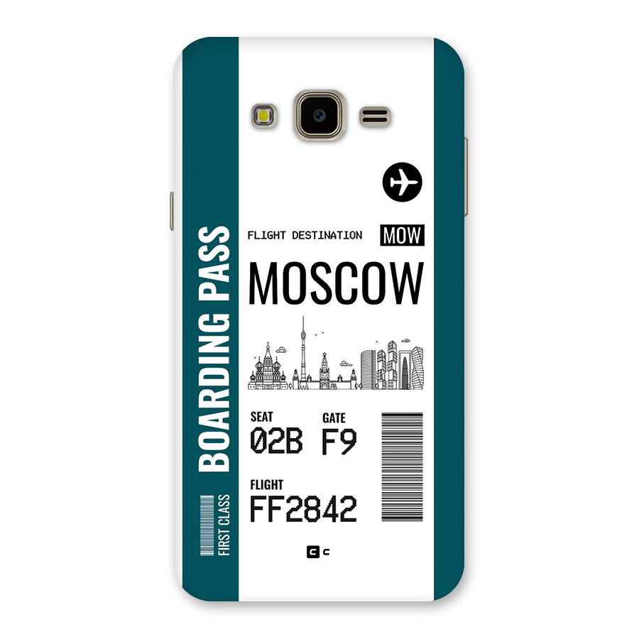 Moscow Boarding Pass Back Case for Galaxy J7 Nxt