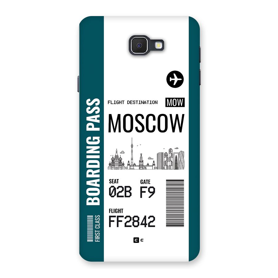 Moscow Boarding Pass Back Case for Galaxy J7 Prime
