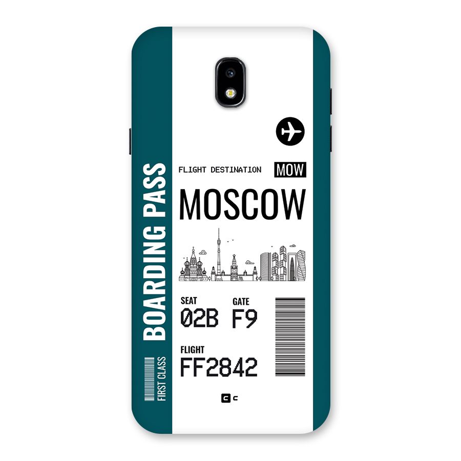 Moscow Boarding Pass Back Case for Galaxy J7 Pro