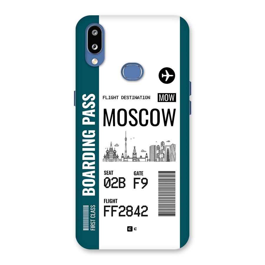 Moscow Boarding Pass Back Case for Galaxy M01s