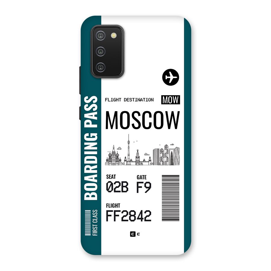 Moscow Boarding Pass Back Case for Galaxy M02s