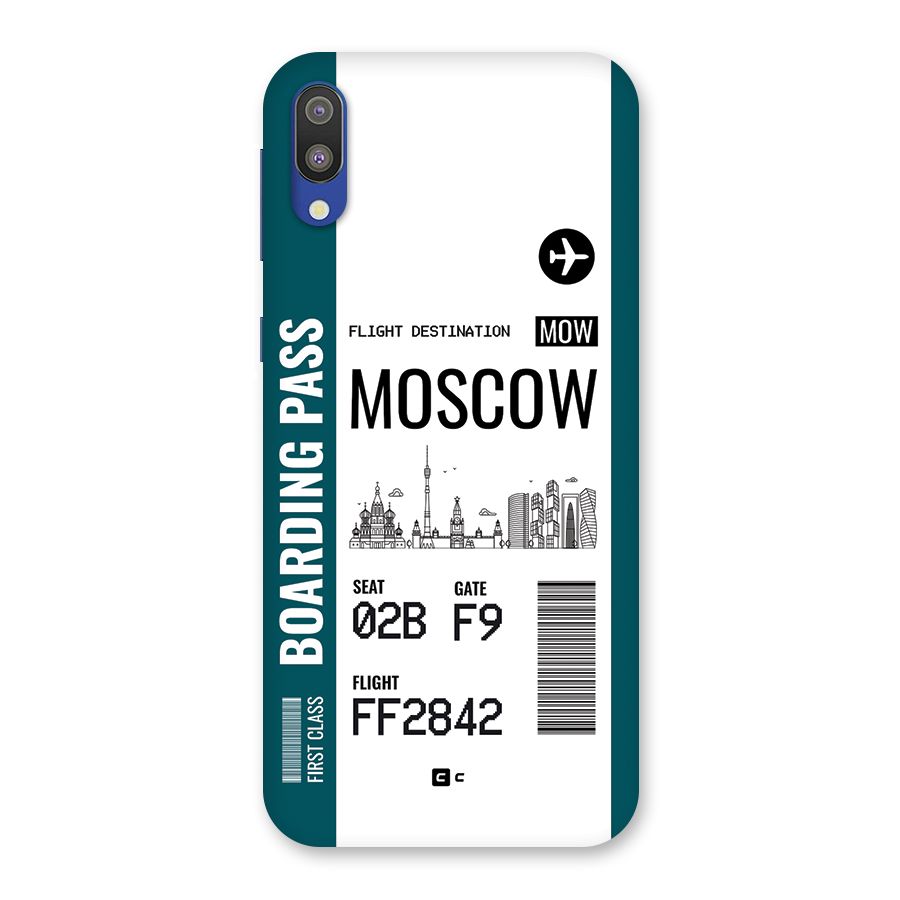 Moscow Boarding Pass Back Case for Galaxy M10