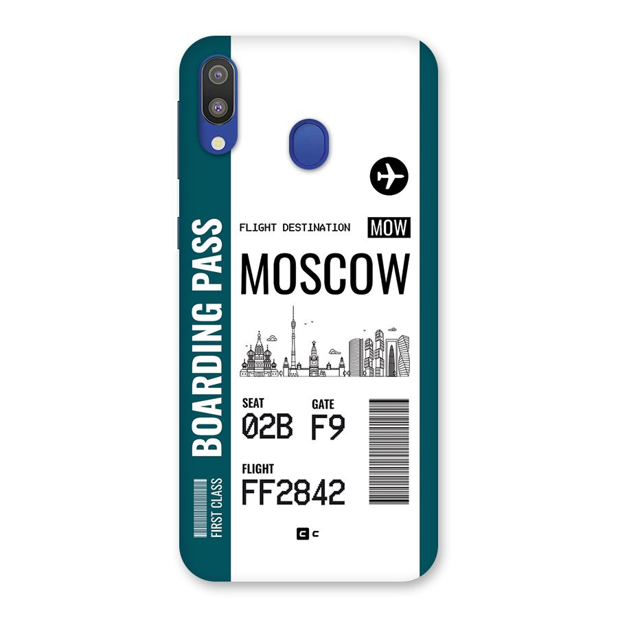 Moscow Boarding Pass Back Case for Galaxy M20