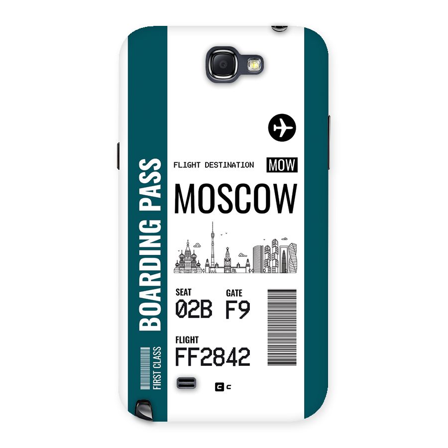 Moscow Boarding Pass Back Case for Galaxy Note 2