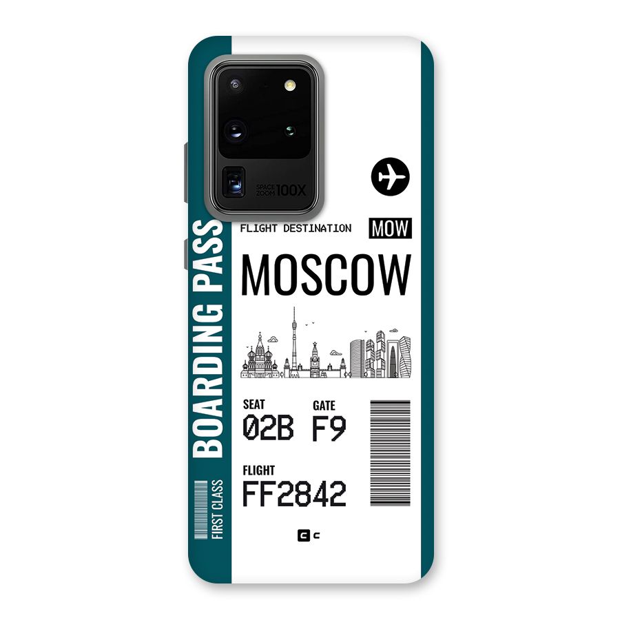 Moscow Boarding Pass Back Case for Galaxy S20 Ultra