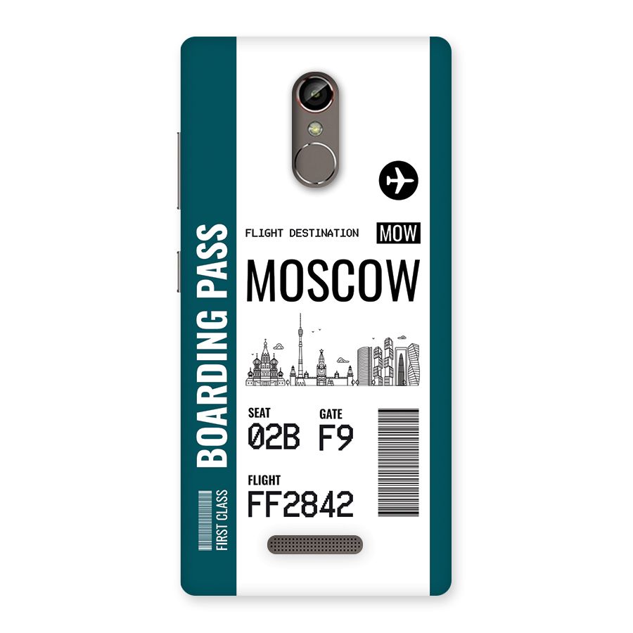 Moscow Boarding Pass Back Case for Gionee S6s