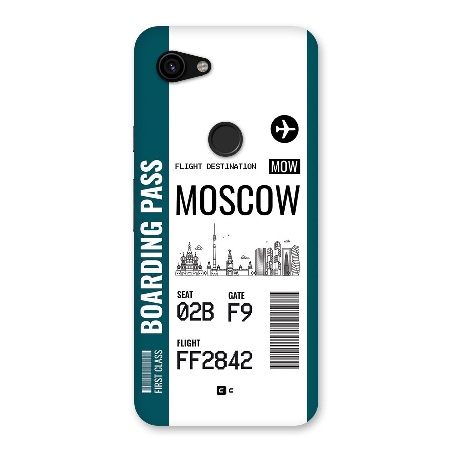 Moscow Boarding Pass Back Case for Google Pixel 3a