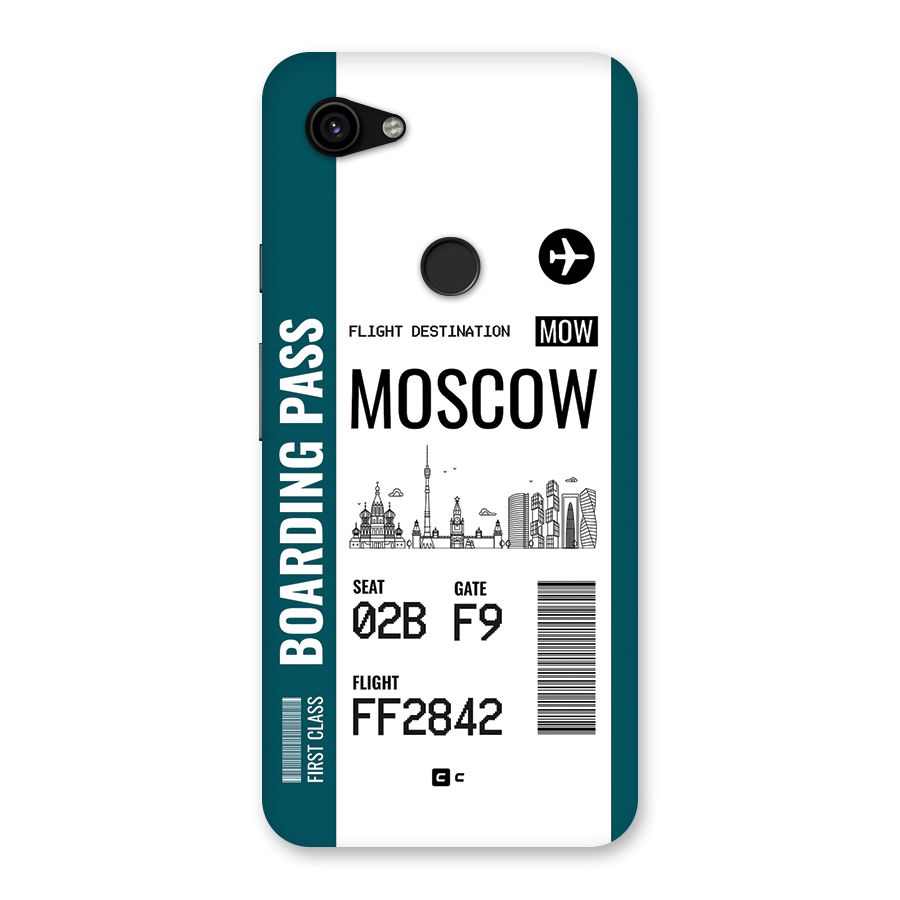 Moscow Boarding Pass Back Case for Google Pixel 3a XL