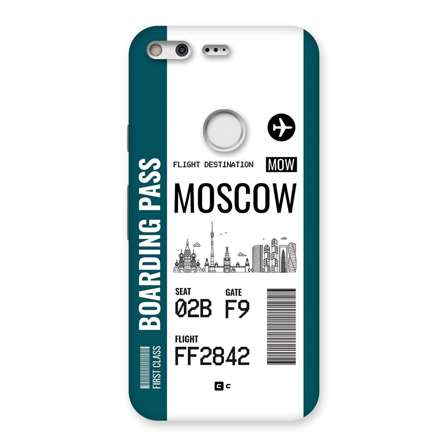 Moscow Boarding Pass Back Case for Google Pixel XL