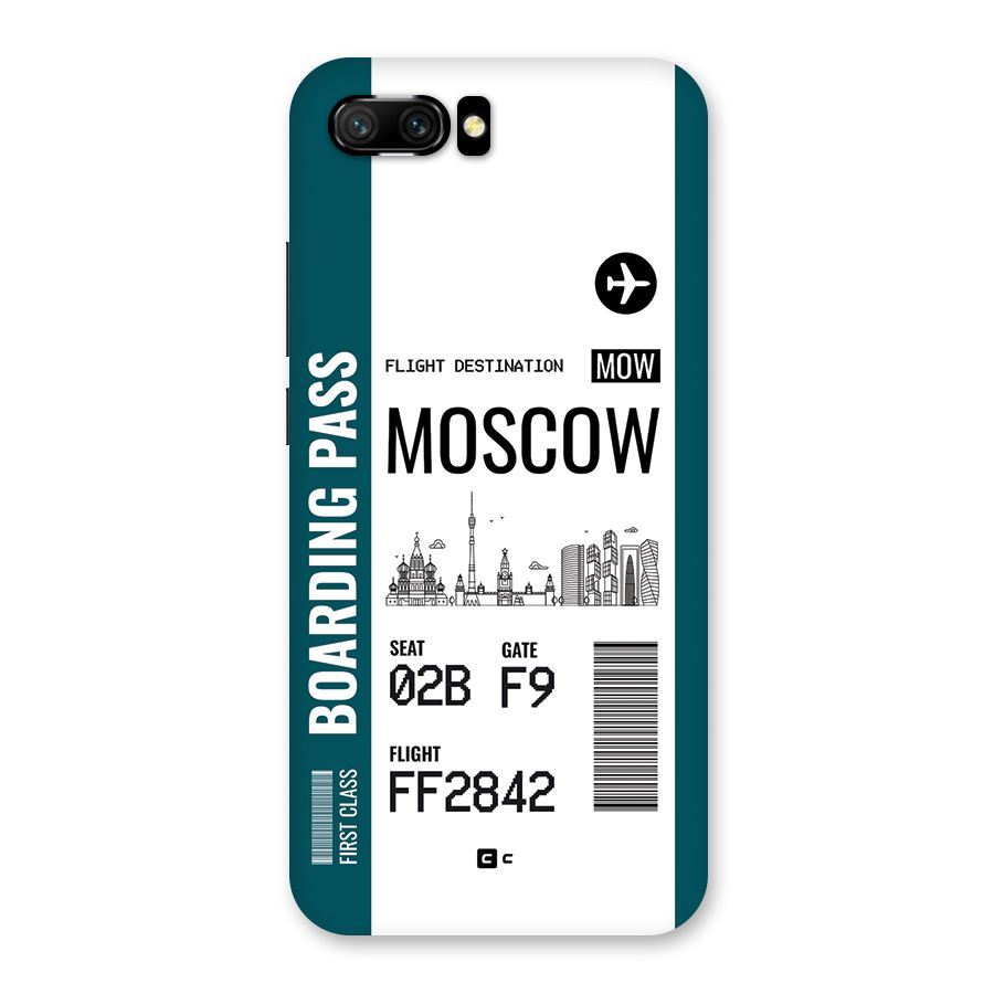Moscow Boarding Pass Back Case for Honor 10