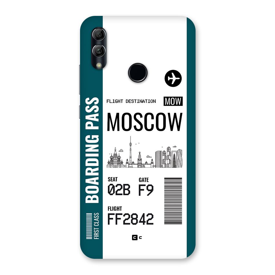 Moscow Boarding Pass Back Case for Honor 10 Lite