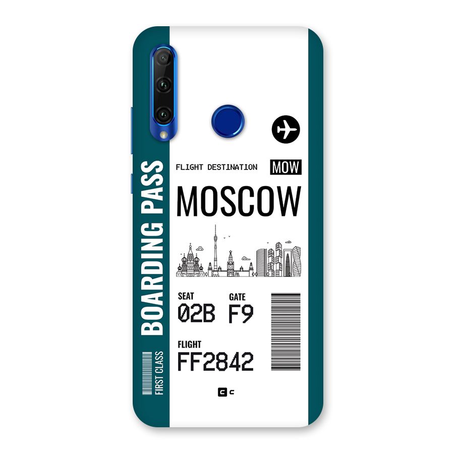 Moscow Boarding Pass Back Case for Honor 20i