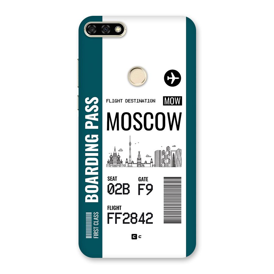 Moscow Boarding Pass Back Case for Honor 7A