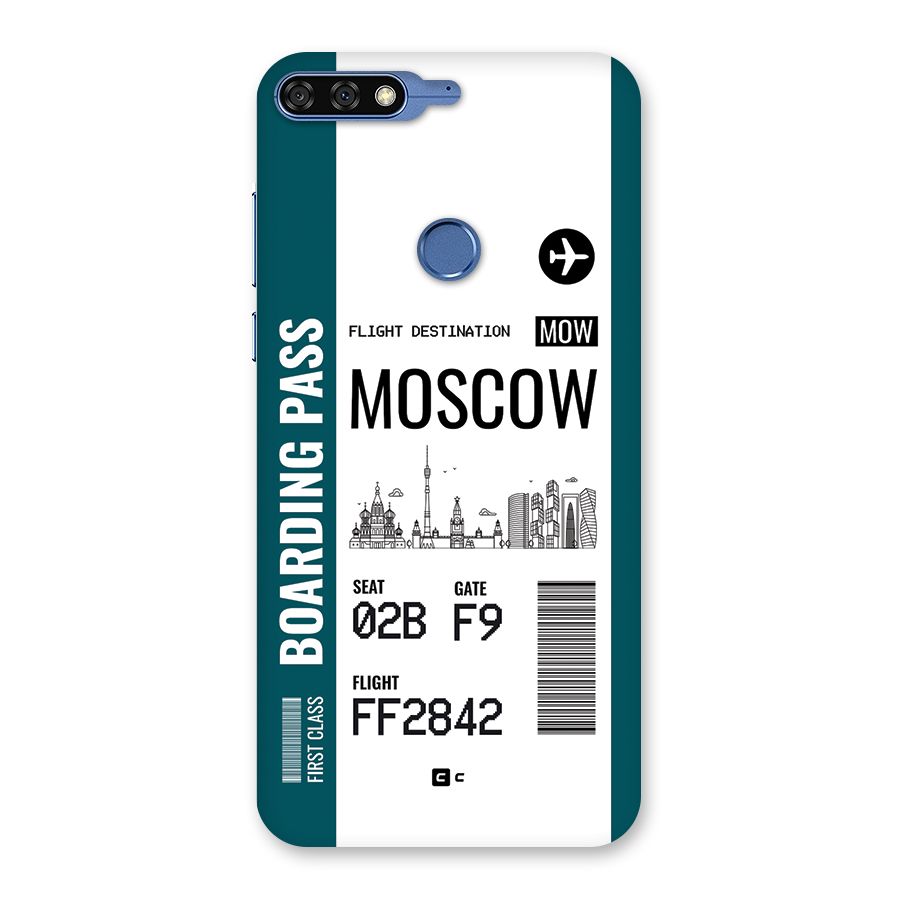 Moscow Boarding Pass Back Case for Honor 7C