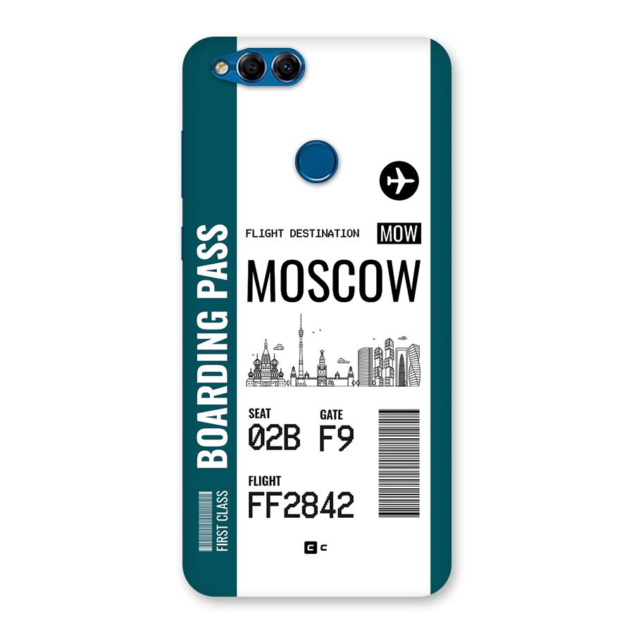 Moscow Boarding Pass Back Case for Honor 7X