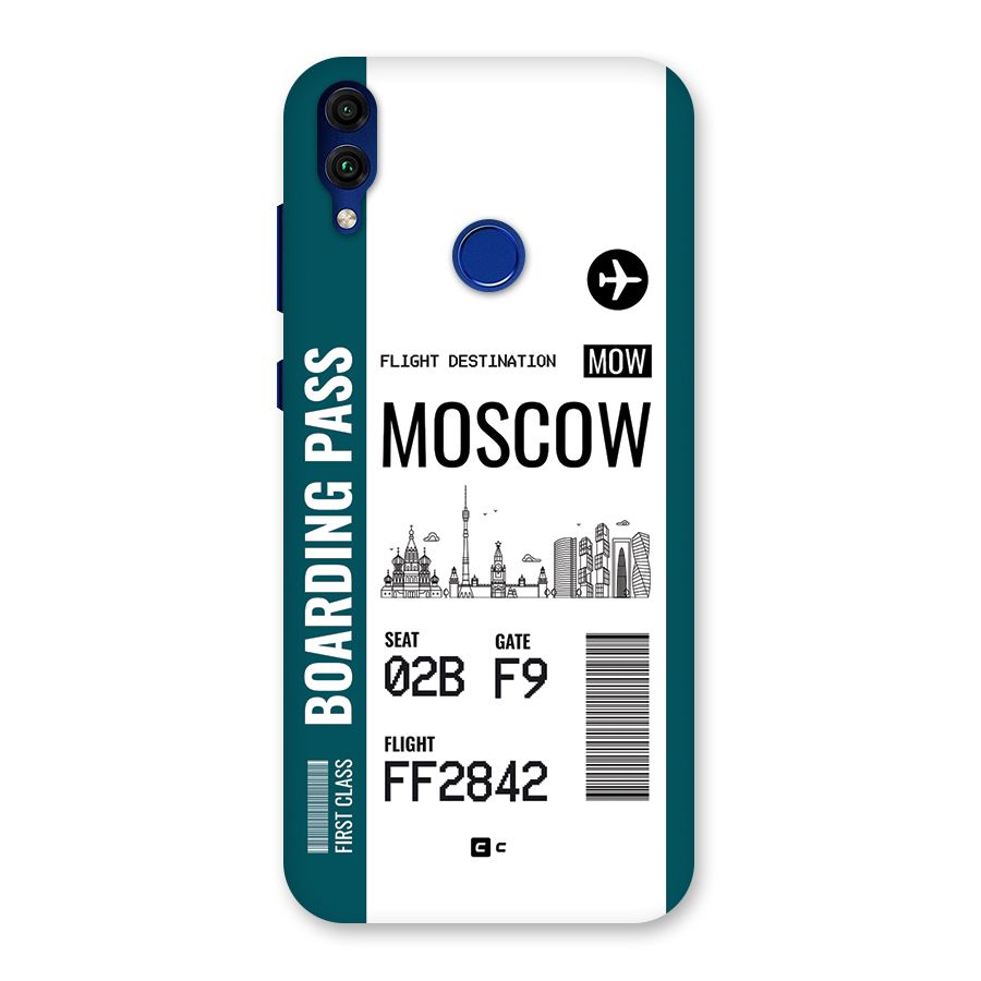 Moscow Boarding Pass Back Case for Honor 8C